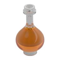 Деталь LEGO Equipment Bottle / Erlenmeyer / Florence Flask with Trans-Orange pattern, Прозрачный бесцветный