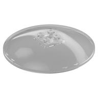 Деталь LEGO Dish 8 x 8 Inverted [Radar], Solid Studs, Squared Anti-stud Underside, Anti-Studs on Edges, Прозрачный бесцветный