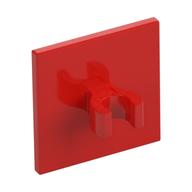 Деталь LEGO Road Sign Clip-on 2 x 2 Square [Thick Open O Clip], Красный
