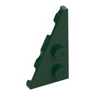 Деталь LEGO Пластина-клин левая 2 x 4 27°, Темно-зеленый