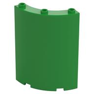 Деталь LEGO Panel 4 x 4 x 6 Quarter Cylinder, Ярко-зеленый