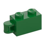 Деталь LEGO Brick Special 1 x 2 with Vertical Closed Handle on Edge, Зеленый
