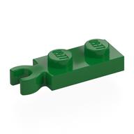 Деталь LEGO Plate Special 1 x 2 with Clip Vertical on End, Зеленый
