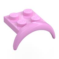 Деталь LEGO Крыло 2 x 3 x 1 1/3, Ярко-розовый