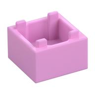 Деталь LEGO Container Box 2 x 2 x 1 with Reinforced Bottom, Ярко-розовый