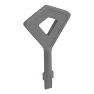 Деталь LEGO Tile Remover Key Diamond [DOTS], Матовый серебристый