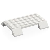 Деталь LEGO Slope 45° 6 x 8 Double with 4 x 8 Bottom Cutout, 1 x 4 Side Cutout, Белый