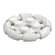 Деталь LEGO Plate Special 2 x 2 with Bar Frame Round, Белый