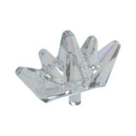 Деталь LEGO Crown Tiara, 5 Points, Прозрачный опаловый