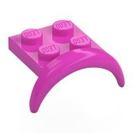 Деталь LEGO Крыло 2 x 3 x 1 1/3, Темно-розовый
