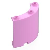 Деталь LEGO Panel 4 x 4 x 3 Quarter Cylinder, Ярко-розовый