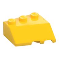 Деталь LEGO Brick Wedged 3 x 3 Left  with Slope 45°, Желтый