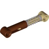 Technic Shock Absorber 6.5L with Hard Spring, Tight Coils at End, Tan Rod [Complete Assembly]
