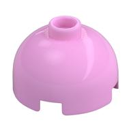 Деталь LEGO Brick Round 2 x 2 Dome Top - Vented Stud with Bottom Axle Holder x Shape + Orientation, Ярко-розовый
