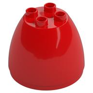 Деталь LEGO Duplo Egg, Top 4 x 4 x 2 1 / 2, Красный