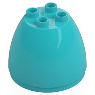 Деталь LEGO Duplo Egg, Top 4 x 4 x 2 1 / 2, Средне-лазурный