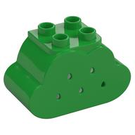 Деталь LEGO Duplo Brick 2 x 4 x 2 Cloud with Holes, Ярко-зеленый