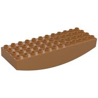 Деталь LEGO Кирпичик перевёрнутый 4 x 12 x 2, с изгибом, Средне-темный телесный