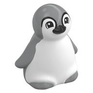 Деталь LEGO Duplo Animal Penguin, Baby with Light Bluish Grey Back, Black Beak Print, Белый