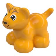 Деталь LEGO Duplo Animal, Lion Cup with Black Eyes print, Ярко-светло-оранжевый