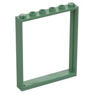 Деталь LEGO Дверная коробка 1 x 6 x 6, Песочно-зеленый