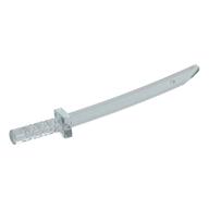 Деталь LEGO Weapon Sword / Katana / Shamshir with Capped Pommel [Square Guard], Прозрачный опаловый