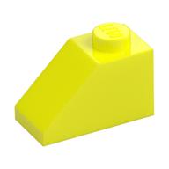 Деталь LEGO Скос 45° 2 x 1, Насыщенный желтый