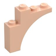 Деталь LEGO Кирпичик-арка 1 x 4 x 3, Светлый телесный