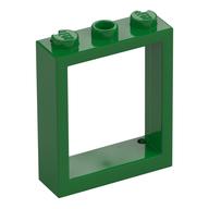 Деталь LEGO Оконная рама 1 x 3 x 3, Зеленый