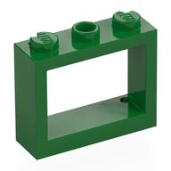 Деталь LEGO Окно 1 x 3 x 2, Зеленый