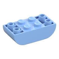 Деталь LEGO Кирпичик изогнутый двойной перевёрнутый 2 x 4, Ярко-светло-голубой