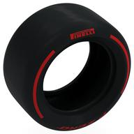 Деталь LEGO Tyre 81.6 x 44 Slick with Red 'PIRELLI', 'P ZERO' print, Черный