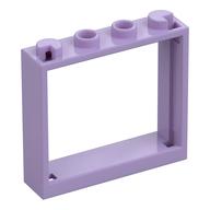Деталь LEGO Window 1 x 4 x 3 without Shutter Tabs, Лавандовый
