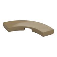Деталь LEGO Tile 3 x 3 Curved, Macaroni, Темно-песочный