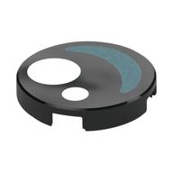 Деталь LEGO Tile Round 2 x 2 with White Circles, Medium Blue Crescent Shape / Eye print, Черный