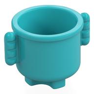 Деталь LEGO Duplo Utensil Kettle with Closed Handles 2 x 2 x 1.5, Средне-лазурный
