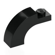 Деталь LEGO Кирпичик-арка изогнутая верхняя 1 x 3 x 1 2/3, Черный