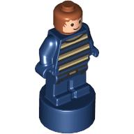 Деталь LEGO Minifig Trophy Statuette, Ron Weasley, Dark Blue Outfit, Темно-синий