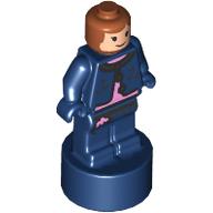 Деталь LEGO Minifig Trophy Statuette, Ginny Weasley, Dark Blue Outfit, Темно-синий