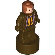 Деталь LEGO Minifig Trophy Statuette, Fred Weasley, Dark Brown Outfit, Темно-коричневый