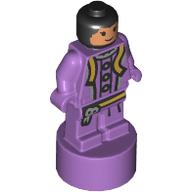 Деталь LEGO Minifig Trophy Statuette, Madam Malkin, Средне-лавандовый