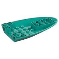 Деталь LEGO Aircraft Fuselage Curved Forward 6 x 10 Bottom, 2 Pin Holes, Темно-бирюзовый