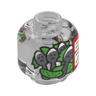 Minifig Head with Pickels, Spoons with Faces in Jar, Red Label print