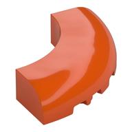 Деталь LEGO 1/4 ARCH BRICK 5X5 W/CUT OUT, Красно-оранжевый