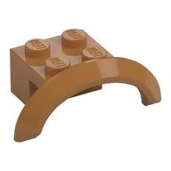 Деталь LEGO Крыло 4 x 2 1/2 x 1, с круглой аркой, Средне-темный телесный