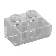 Деталь LEGO Скос изогнутый перевёрнутый 2 x 2, Прозрачный бесцветный