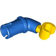 Деталь LEGO Arm, with Pin, Yellow Hand, Голубой