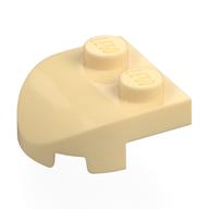 Деталь LEGO Brick Curved 2 x 2 with Curved Front, 2 Studs, Песочный