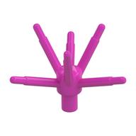 Деталь LEGO Plant Flower Stem with Bar and 6 Stems, Темно-розовый