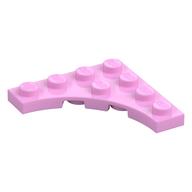 Деталь LEGO Plate Special 4 x 4 with Curved Cutout, Ярко-розовый
